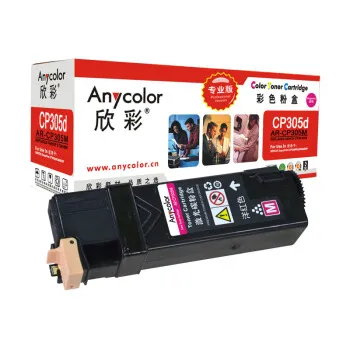欣彩（Anycolor）CP305粉盒（专业版）AR-CP305M红色 适用施乐 Xerox CT201638 CP305D 墨粉筒 耗材